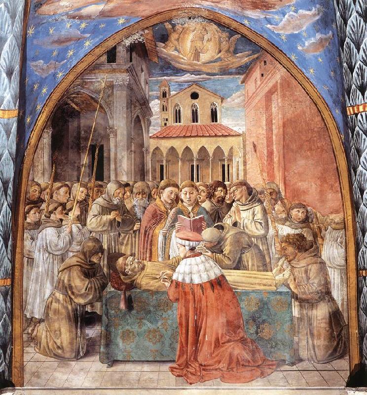 GOZZOLI, Benozzo Scenes from the Life of St Francis (Scene 12, south wall) dfhg Germany oil painting art